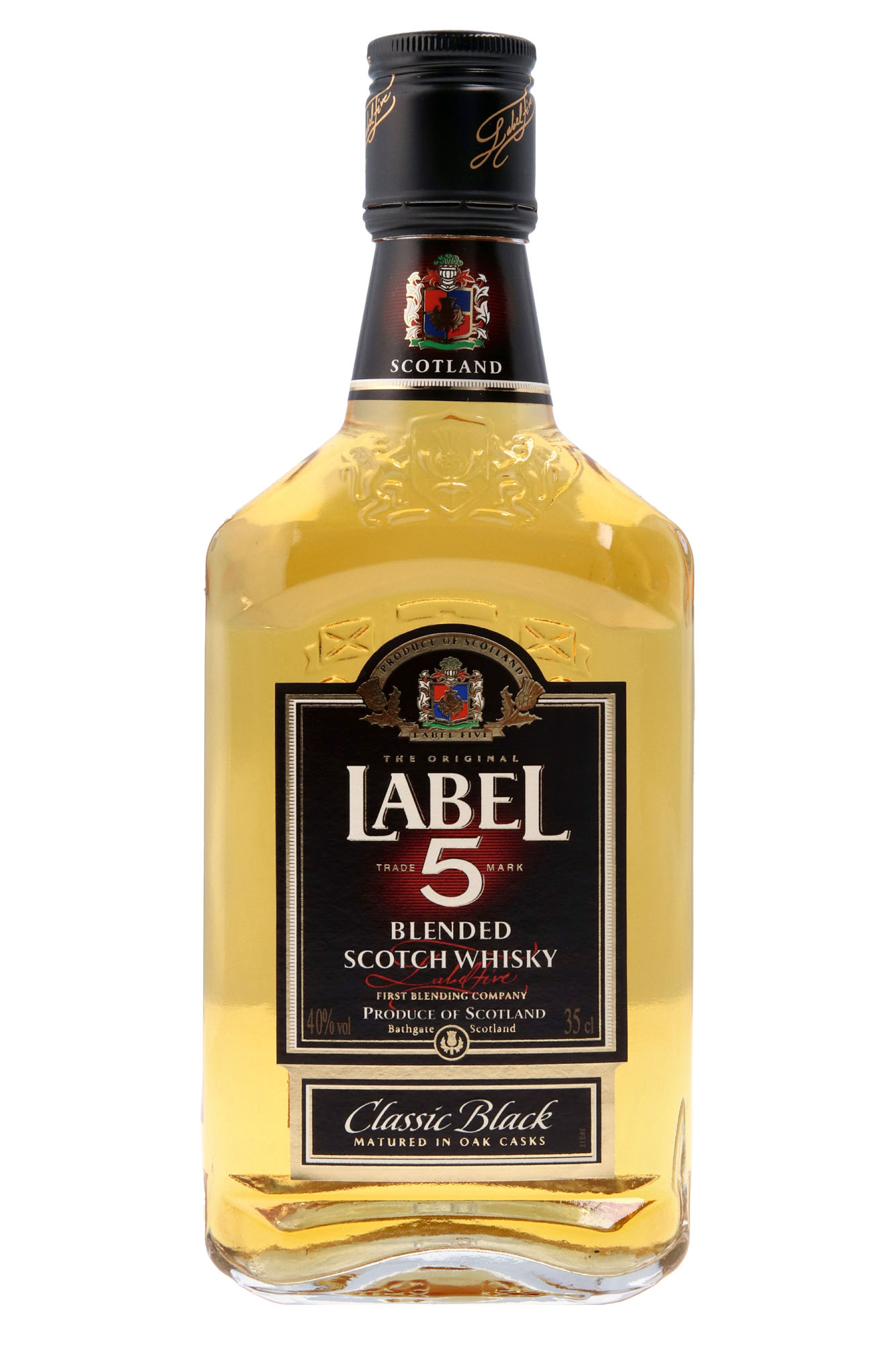 Label 5 Scotch Whisky Fles 35 cl 40%