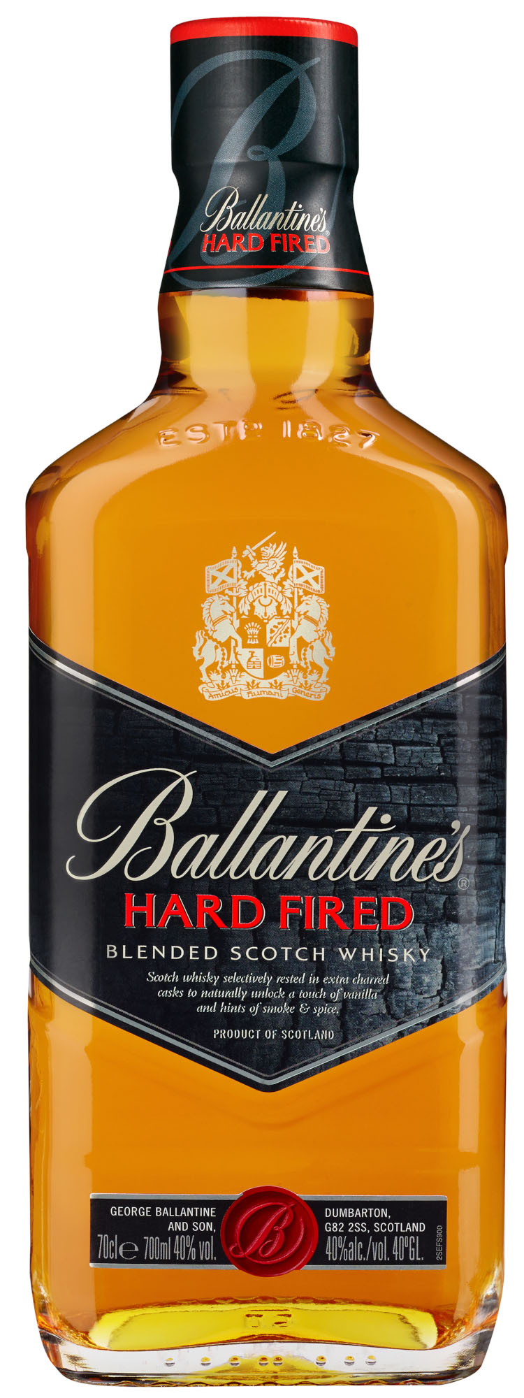 Ballantines Hard Fired Fles 70 cl 40%