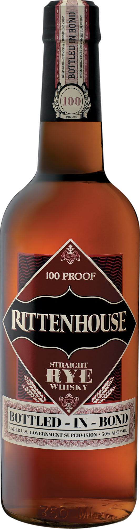 Rittenhouse Straight Rye 100 Proof Fles 70 cl 50%