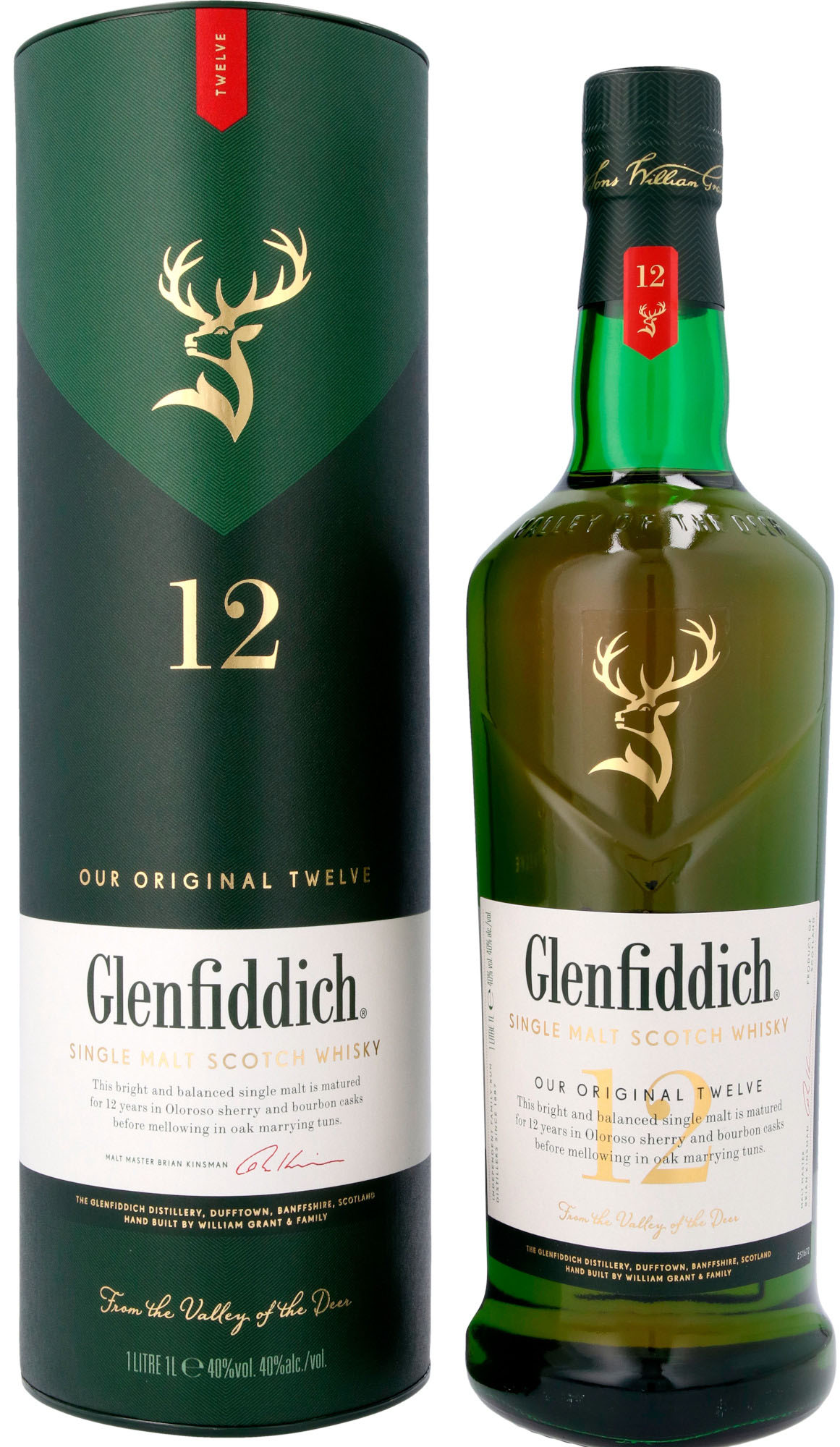 Glenfiddich 12Y Single Malt Fles 100 cl 40%