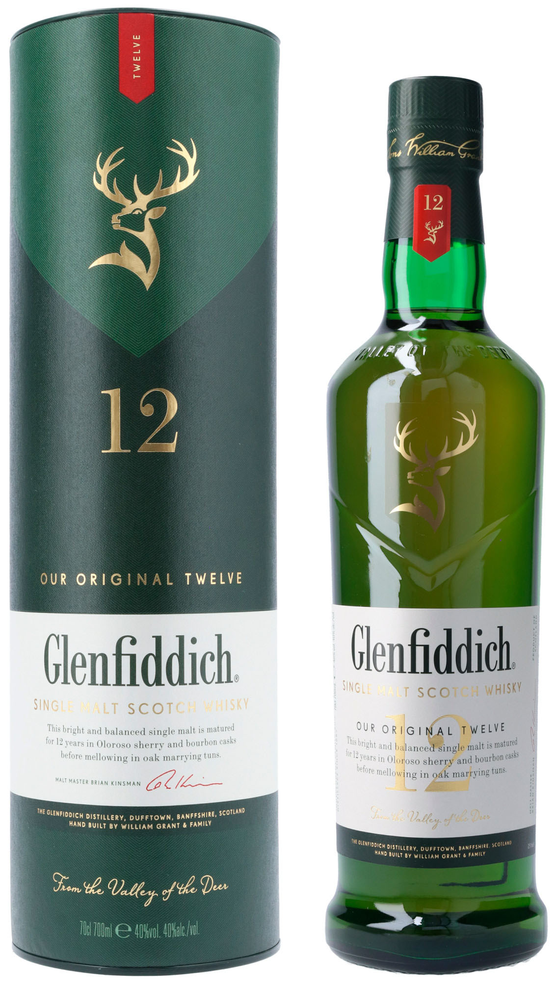 Glenfiddich 12Y Single Malt Fles 70 cl 40%