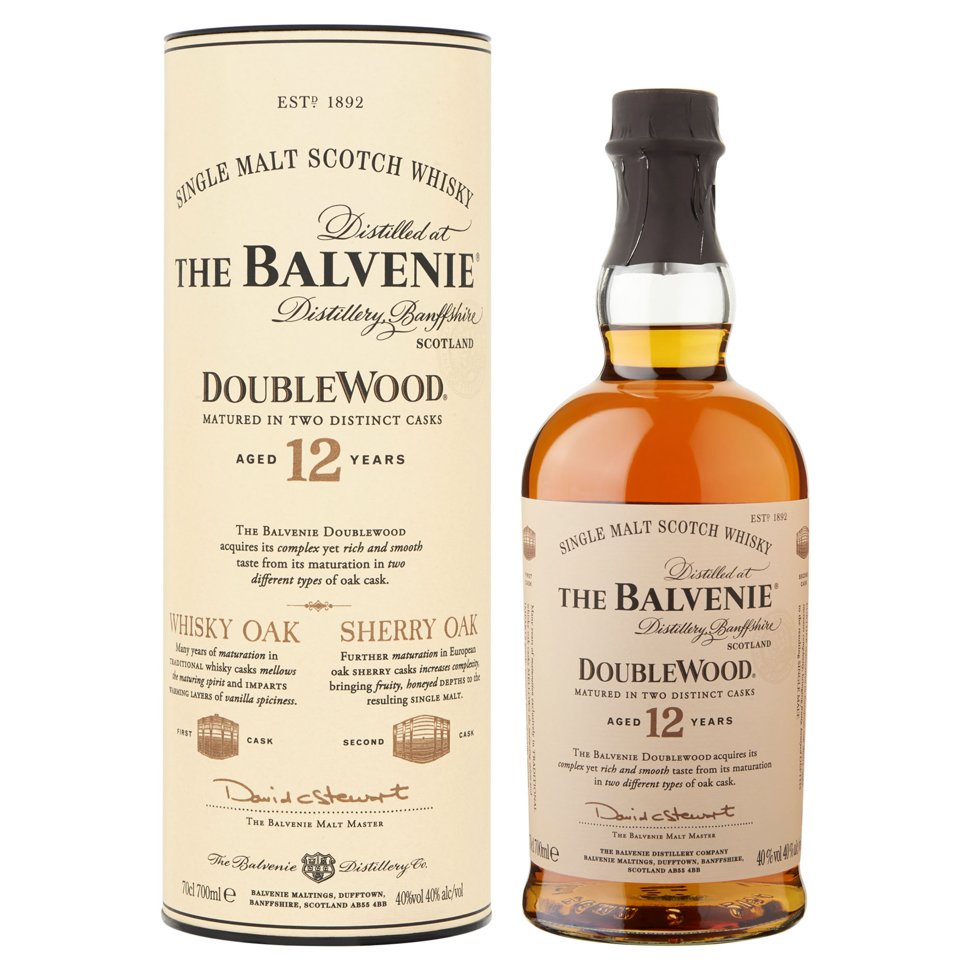 Balvenie Double Wood 12Y Fles 70 cl 40%