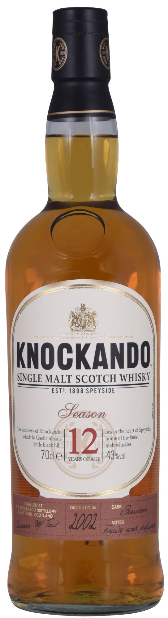 Knockando 12Y Single Malt Fles 70 cl 43%