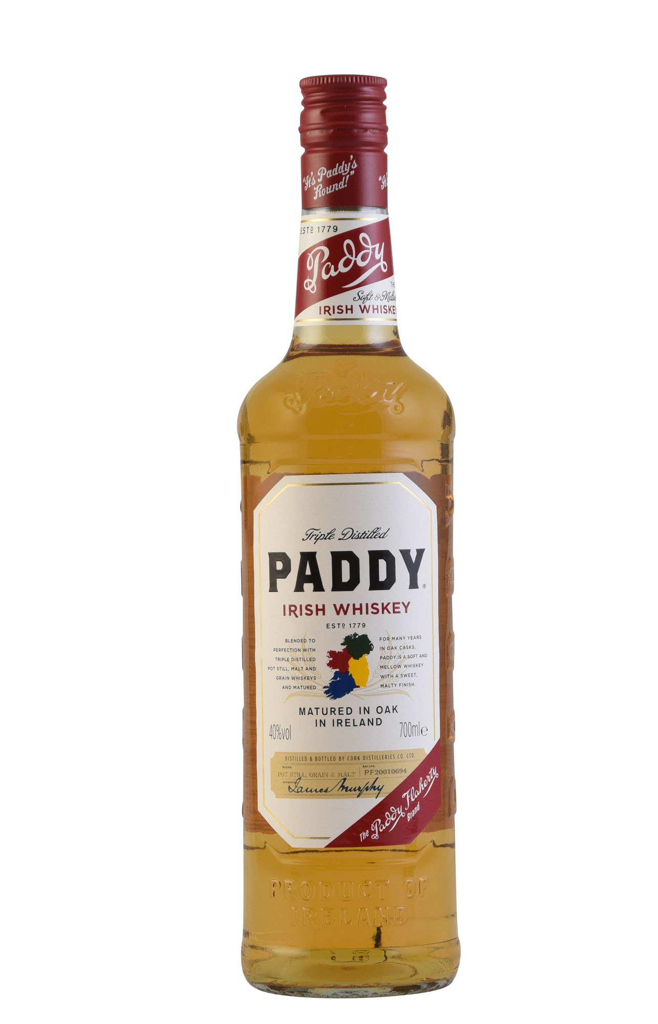 Paddy Irish Fles 70 cl 40%