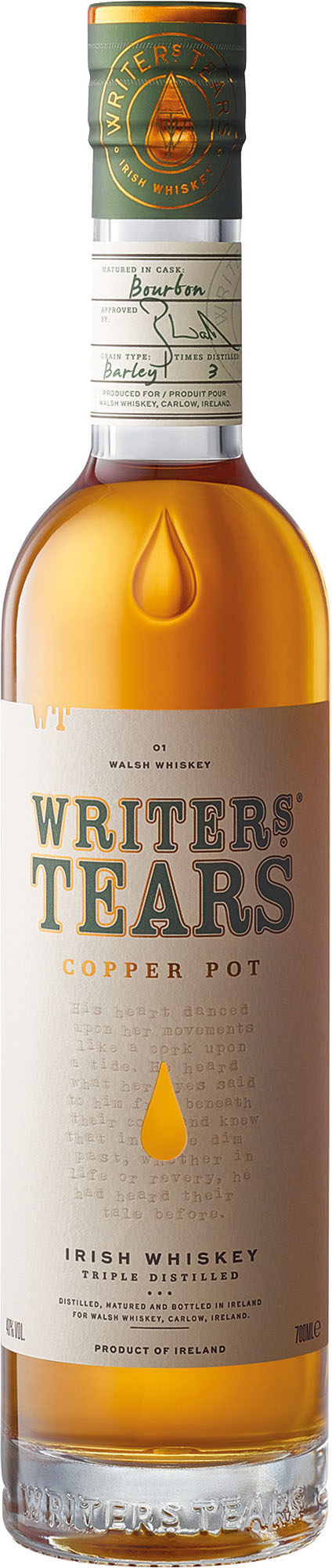 Writers Tears Copper Pot Fles 70 cl 40%