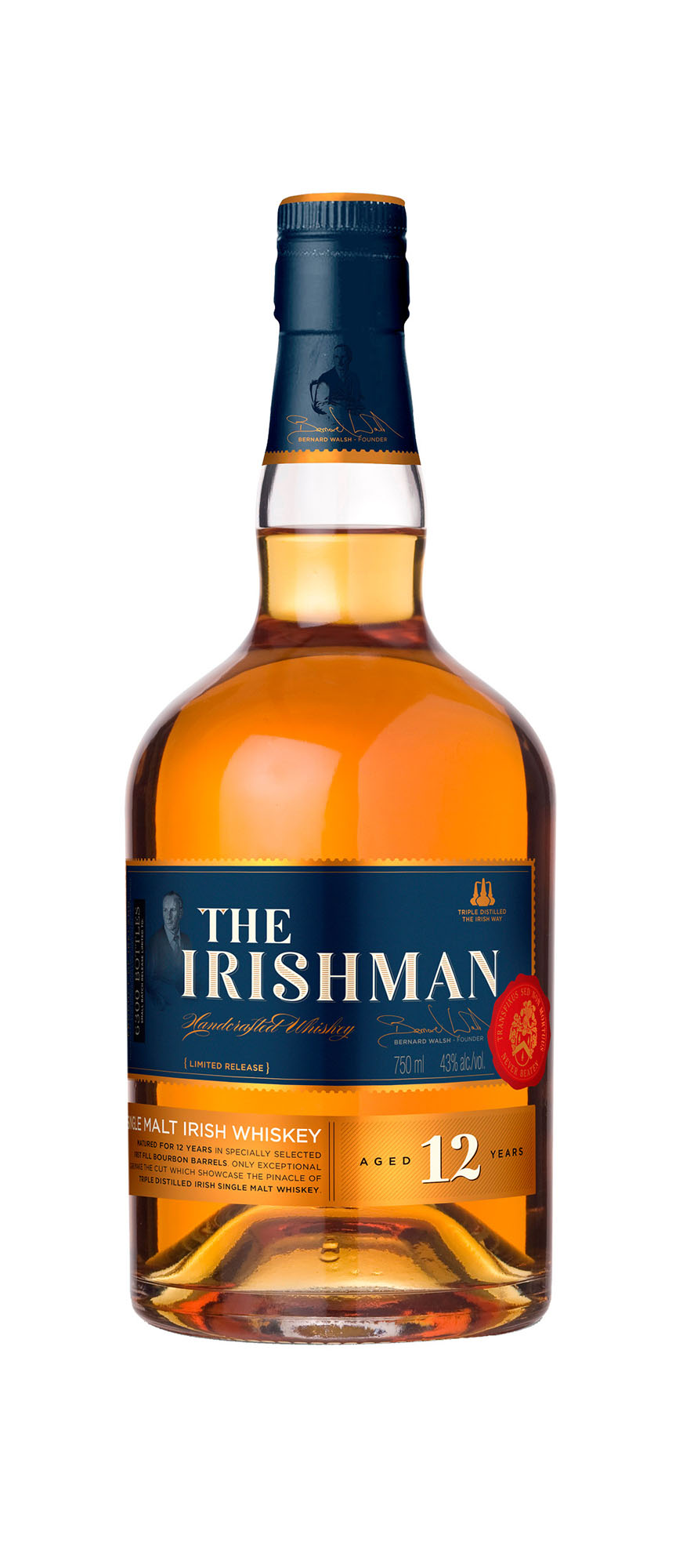 The Irishman 12Y Single Malt Fles 70 cl 43%