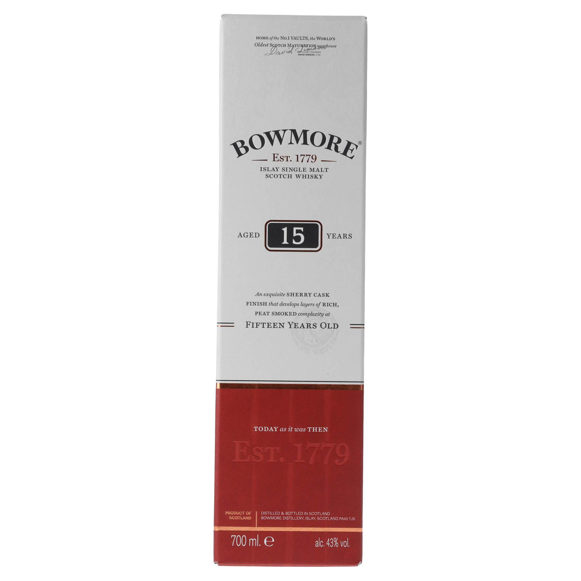 Bowmore Islay Malt 15Y Fles 70 cl 43%