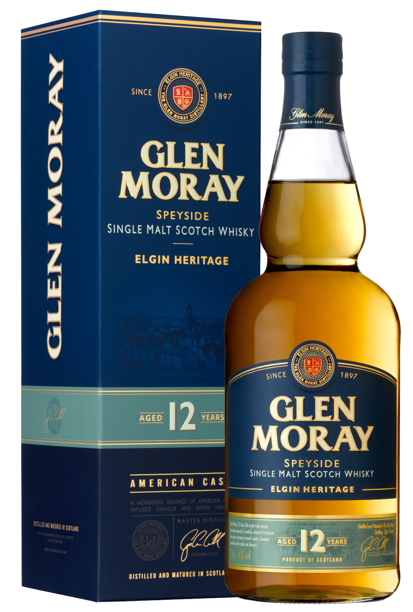 Glen Moray 12Y Fles 70 cl 40%