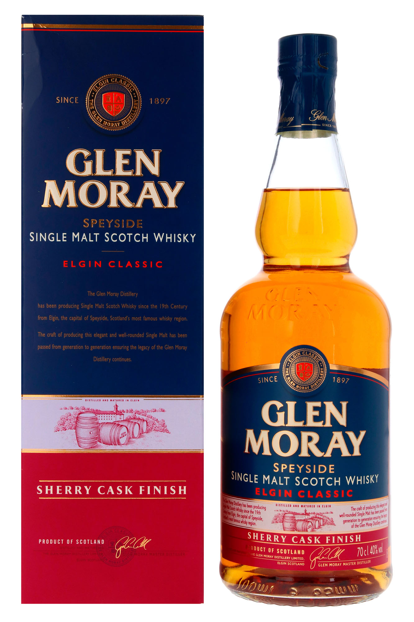 Glen Moray Sherry Cask Finish Fles 70 cl 40%