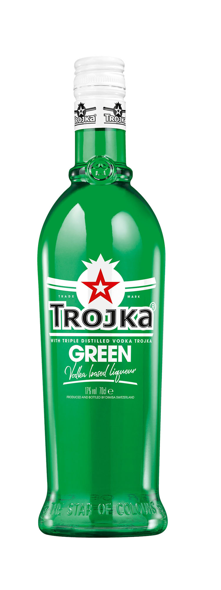 Trojka Wodka Green Fles 70 cl 17%