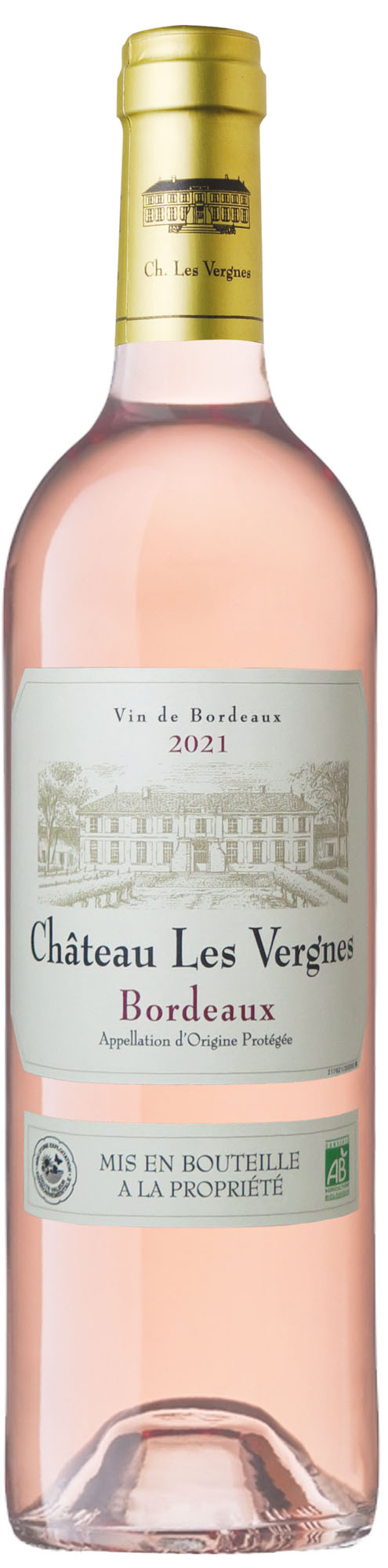 Chateau les Vergnes AOP Bio Ros‚ Fles 75 cl 12,5%