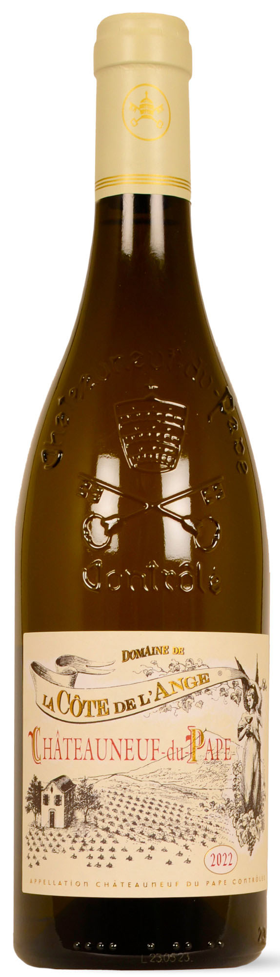 C“te de Ange Chateau.du Pape Blanc Fles 75 cl 14,5%