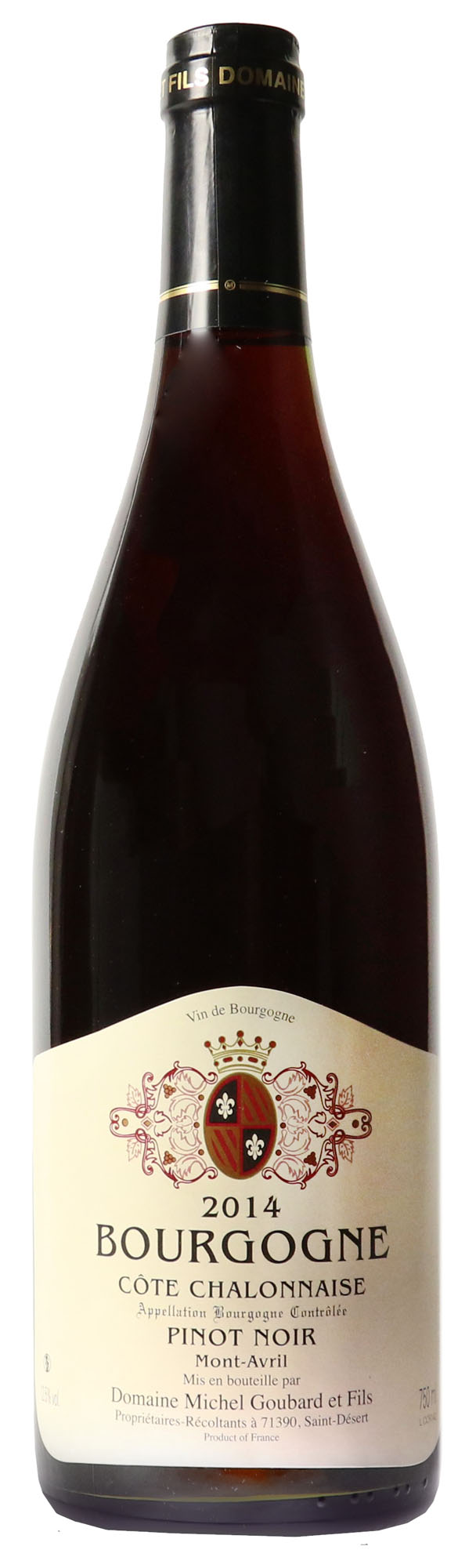 Bourgogne Pinot Noir Cotes Chalonaise Fles 75 cl 12,5%