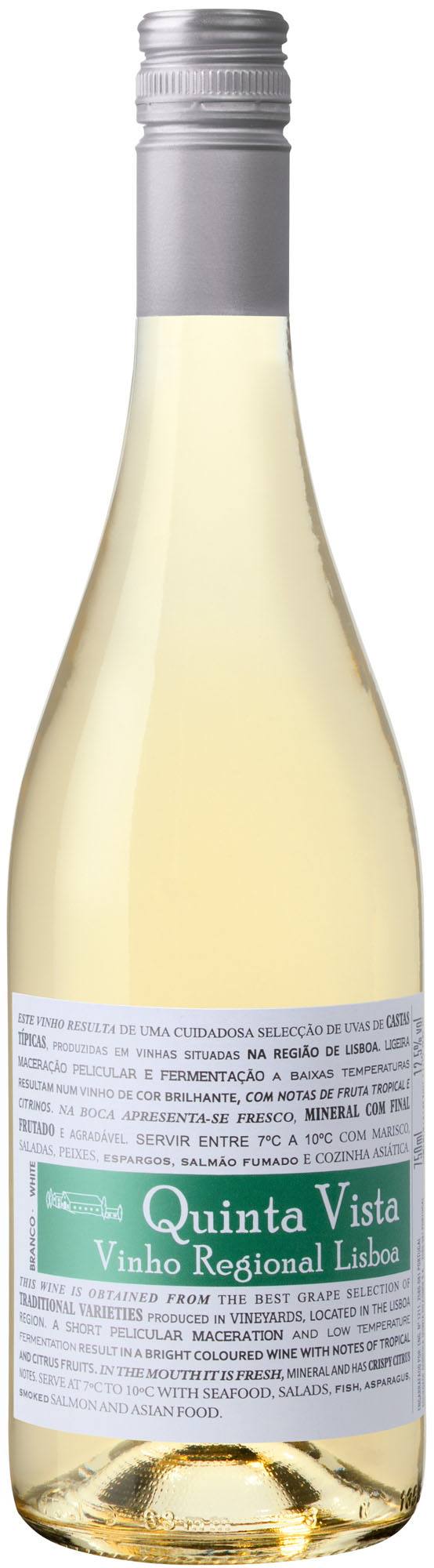 Quinta Vista Vinho Reg.Lisboa Wit Fles 75 cl 12,5%