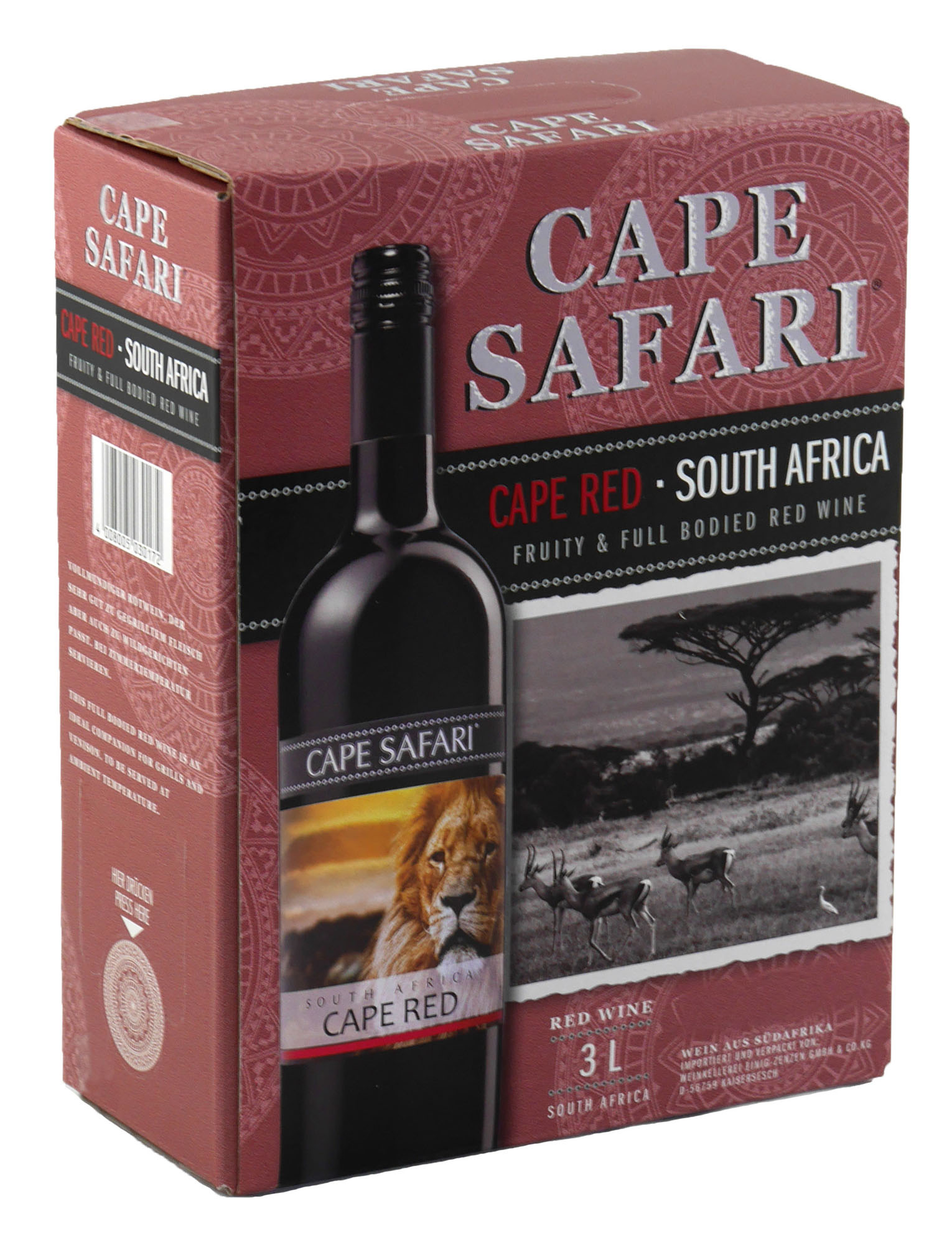 Cape Safari Red BIB Doos 3 ltr 13%