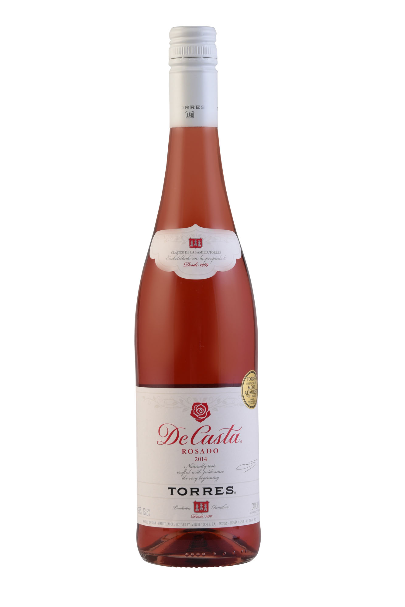 Torres De Casta Rosado Fles 75 cl 13,5%