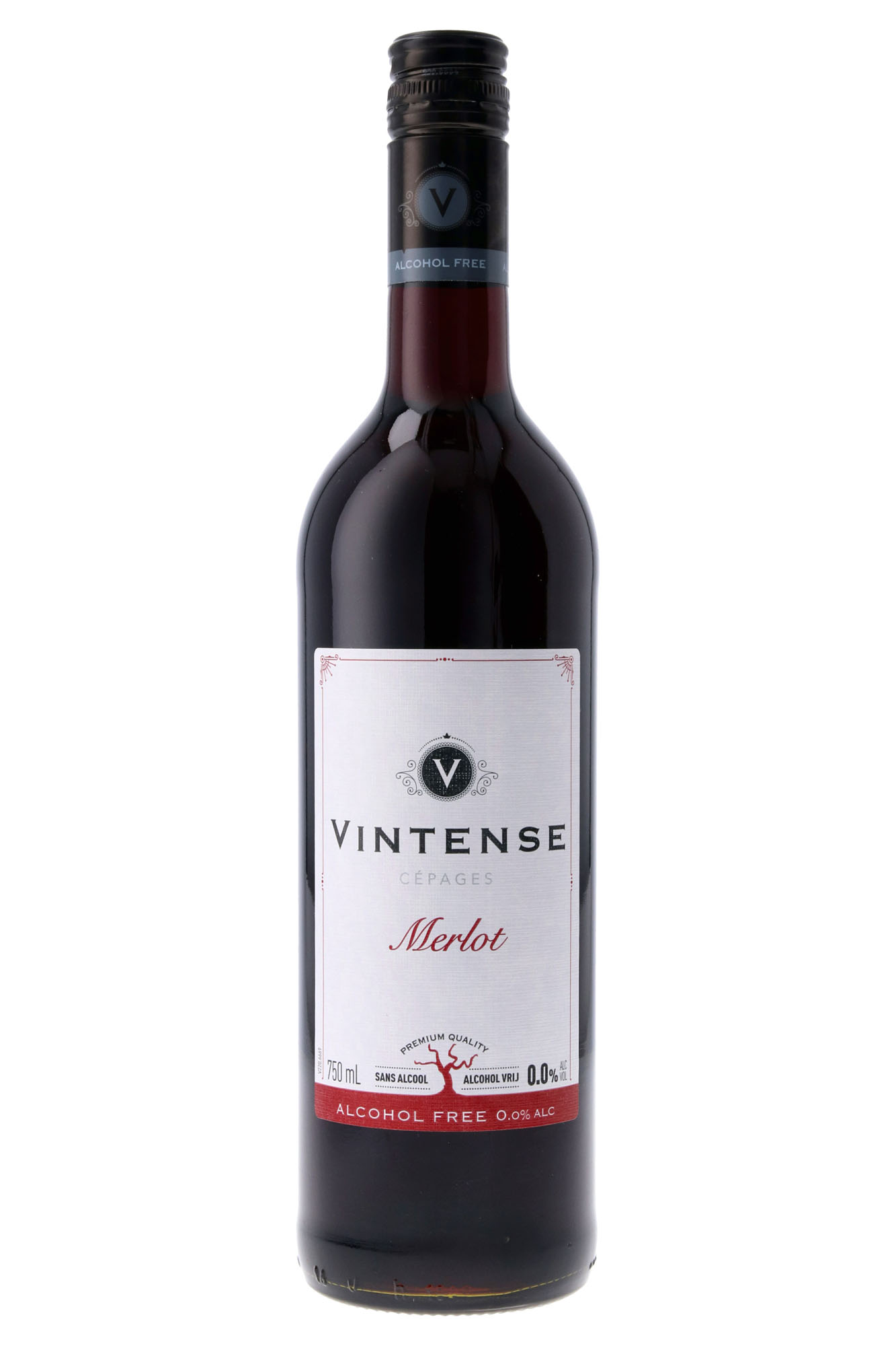 Vintense Merlot 0% Fles 75 cl