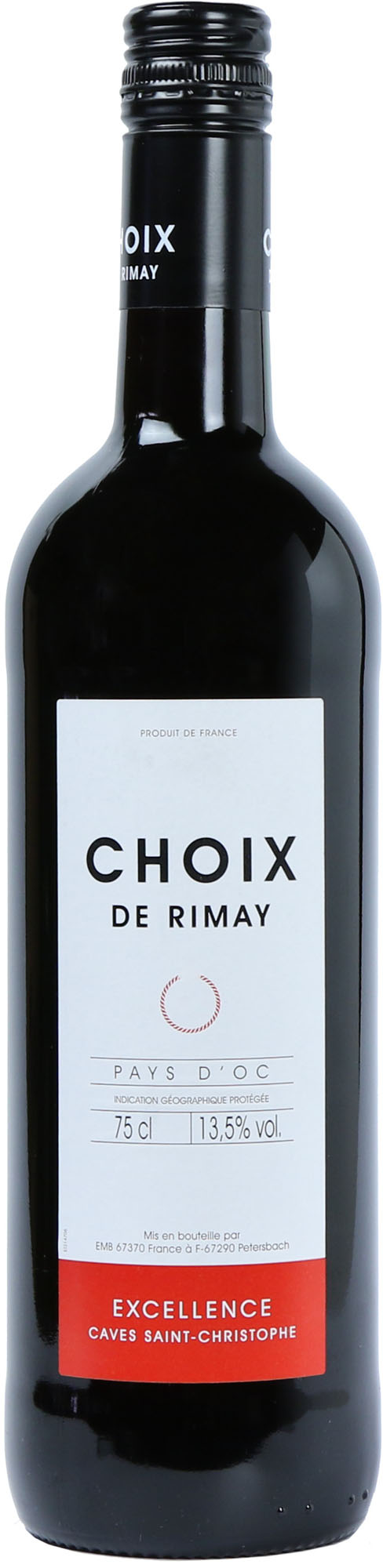 Choix de Rimay Rood VdP Fles 75 cl 13,5%