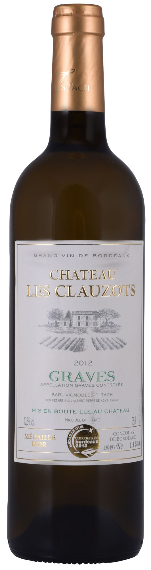 Chateau Les Clauzots Graves Fles 75 cl 12%