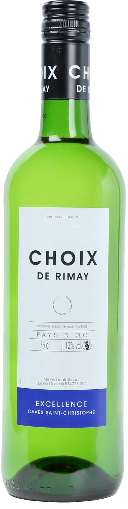 Choix de Rimay Wit Vin de Pays Fles 75 cl 12%