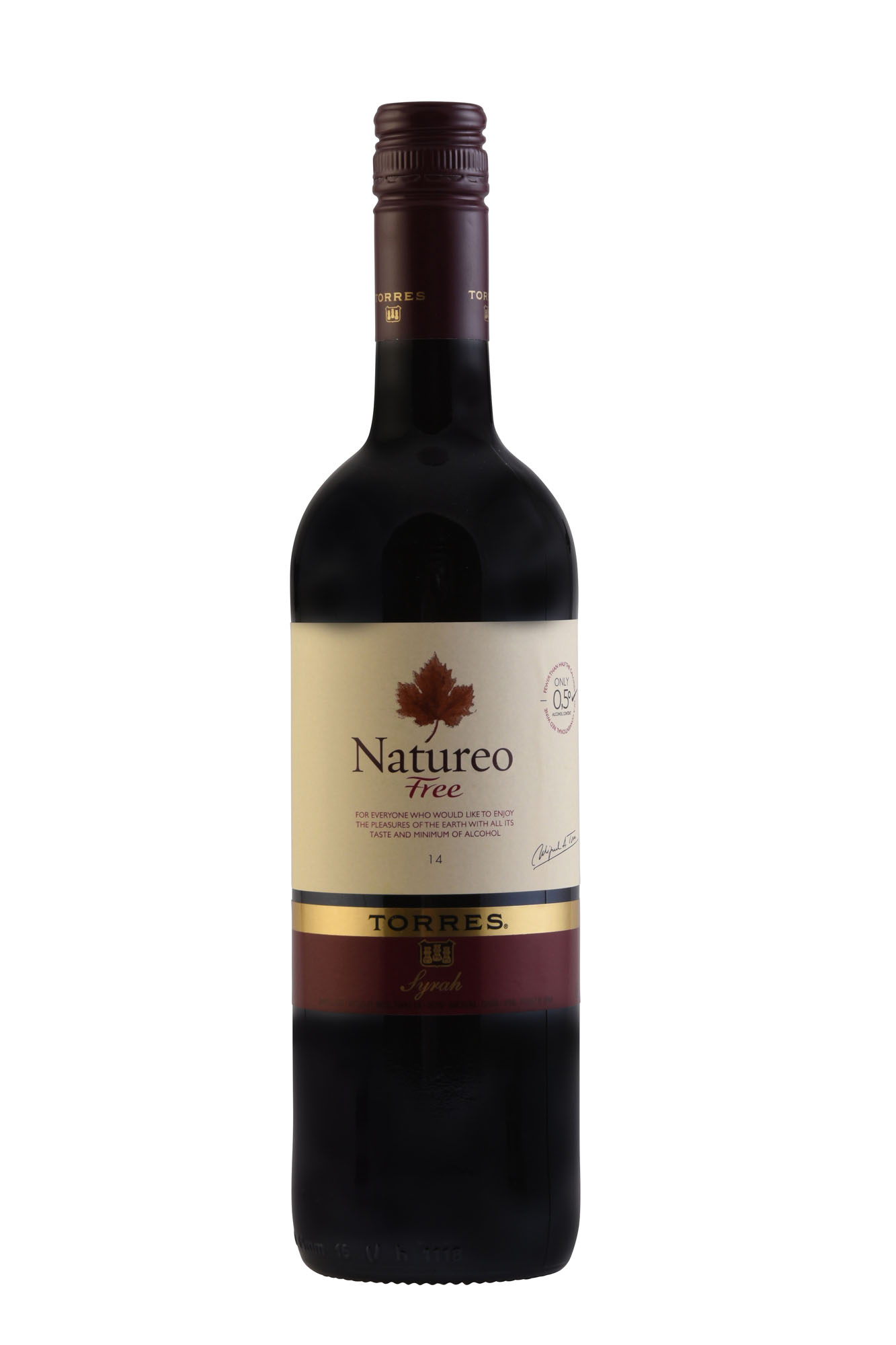 Torres Natureo Rood Alcoholvrij Fles 75 cl