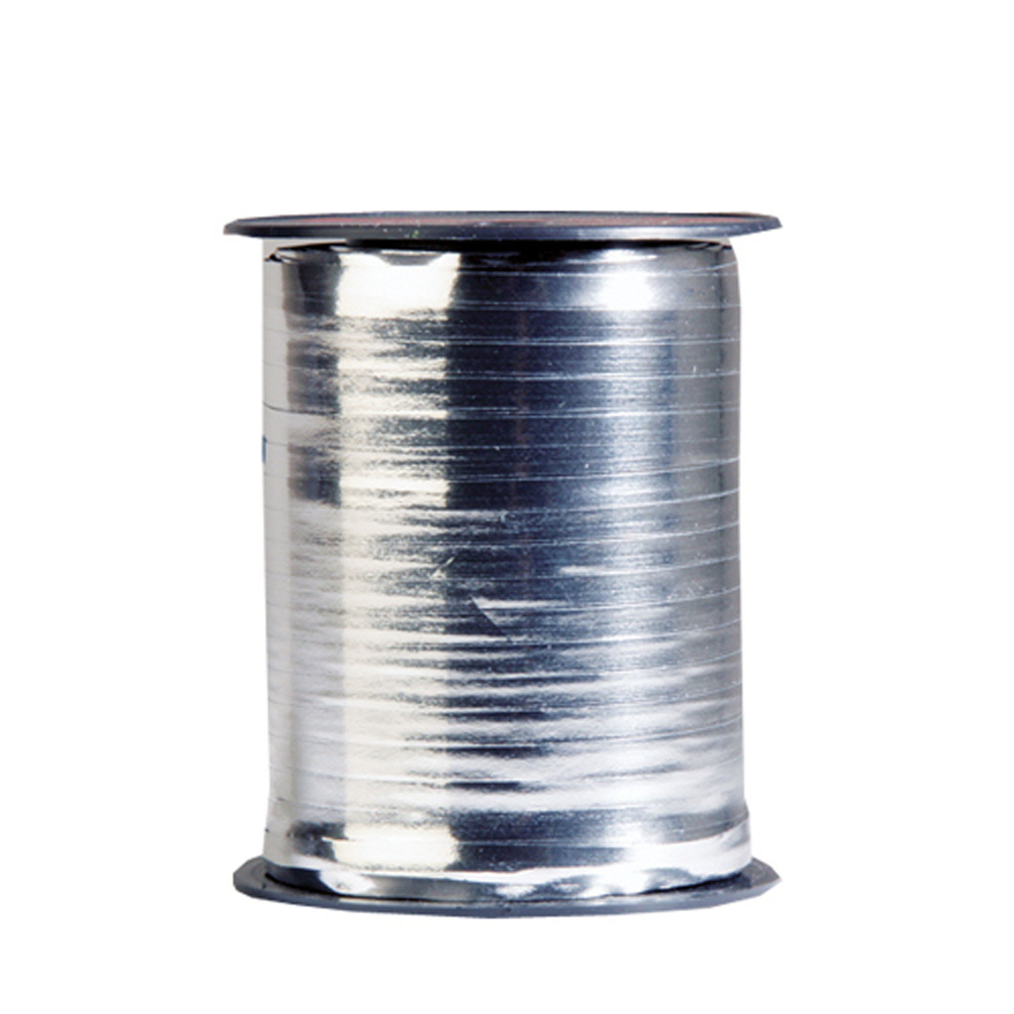 Krullint 5 mm zilver metallic Rol 1x500 mtr