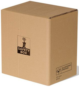 Verzenddoos Safety Box Bier + inleg Stuk 6-fles