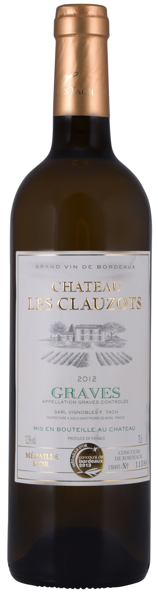 Ch. Les Clauzots Graves Fles 75 cl 12%