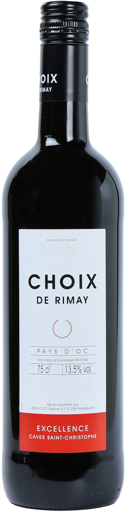 Choix de Rimay Rood VdP Fles 75 cl 13,5%