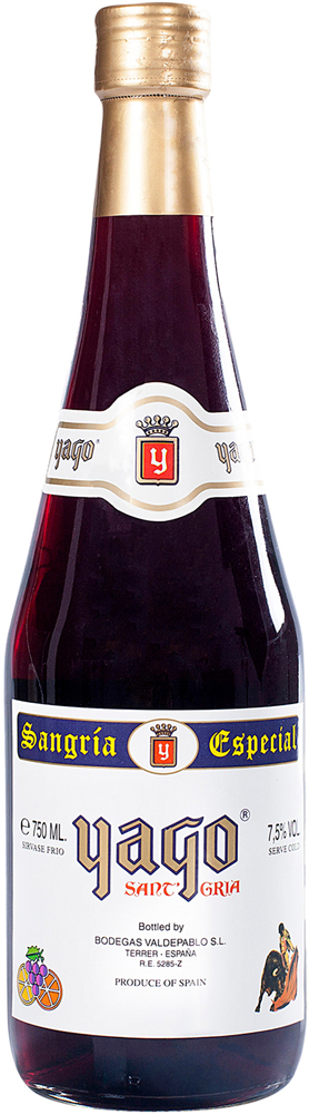 Yago Sangria Fles 75 cl 7,5%