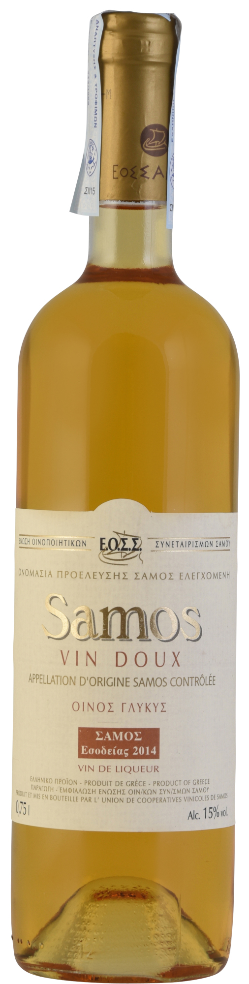 Samos Doux mise d'orgine Fles 75 cl 15%