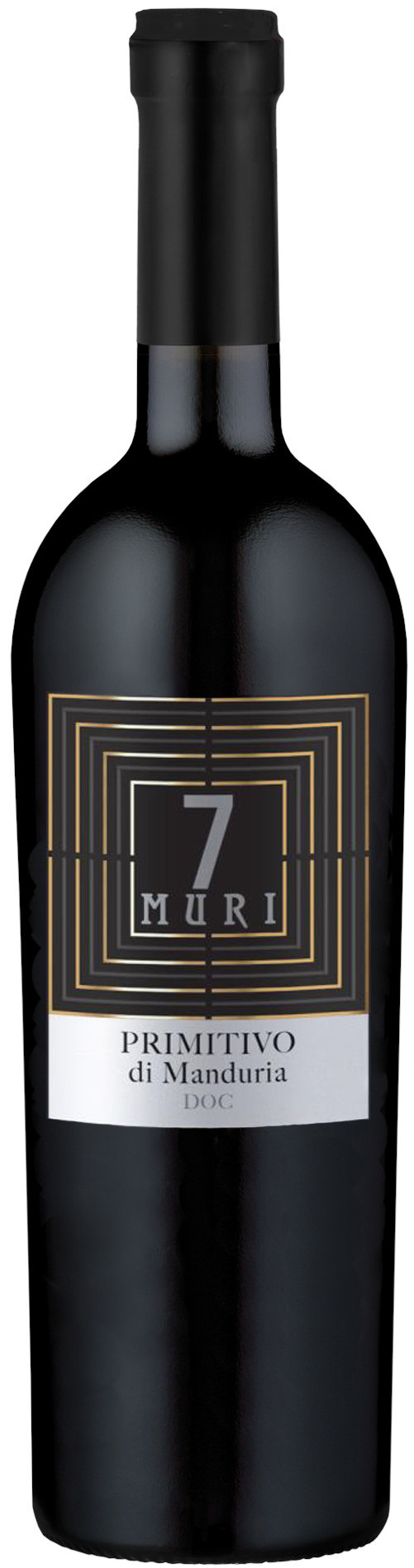 Primitivo di Manduria 7 Muri Puglia Fles 75 cl 14%