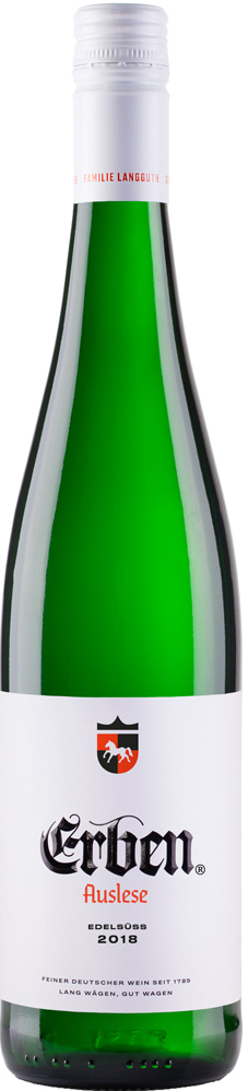 Erben Auslese Edelsüss Rhein. Fles 75 cl 9,5%