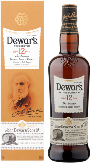 Dewar's 12Y + EOY Giftp. Fles 70 cl 40%