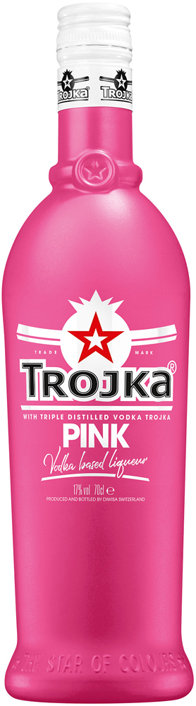 Trojka Wodka Pink Fles 70 cl 17%