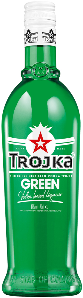 Trojka Wodka Green Fles 70 cl 17%