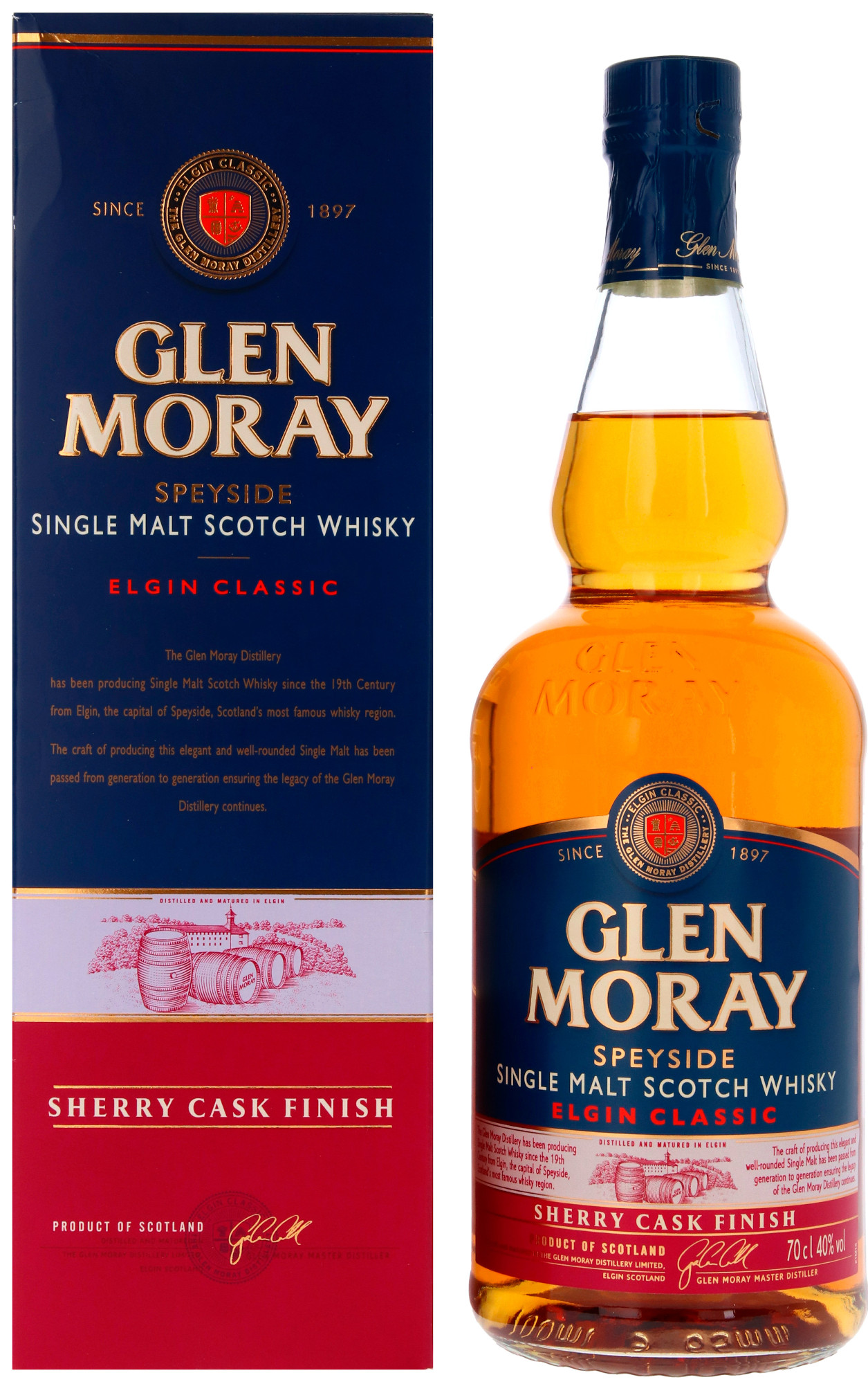 Glen Moray Sherry Cask Fin Fles 70 cl 40%