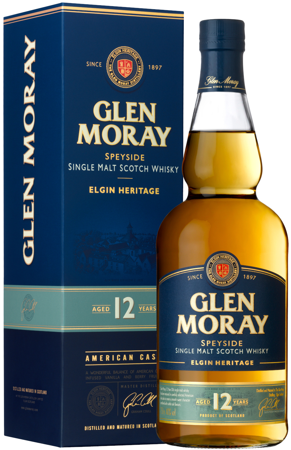 Glen Moray 12Y Fles 70 cl 40%