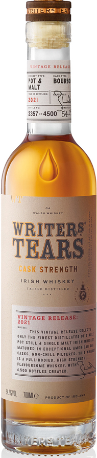 Writers Tears Cask Str. Fles 70 cl 53%