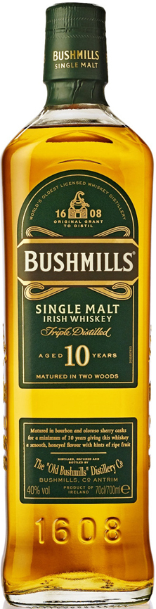 Bushmills S Malt 10Y Fles 70 cl 40%