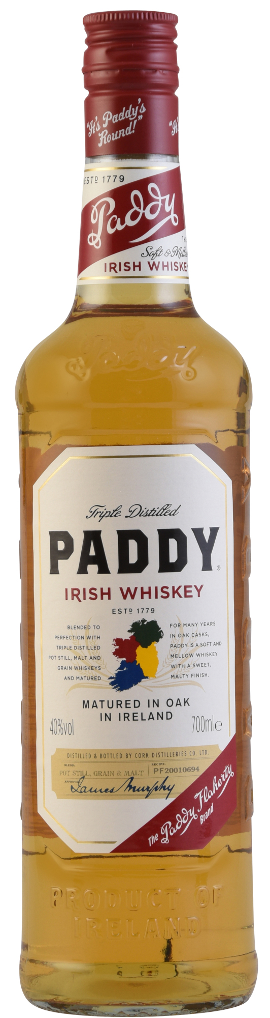 Paddy Irish Fles 70 cl 40%