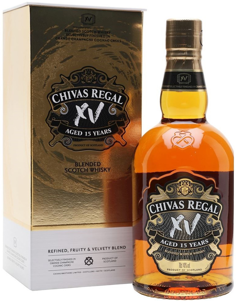 Chivas Regal XV 15Y Giftbox Fles 70 cl 40%