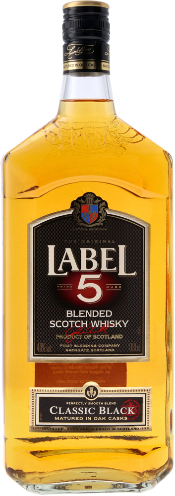 Label 5 Scotch Whisky Fles 100 cl 40%