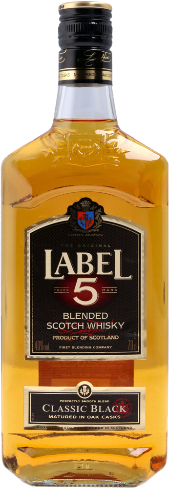 Label 5 Scotch Whisky Fles 70 cl 40%