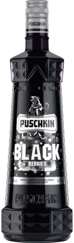 Puschkin Black Berries Fles 70 cl 16,6%