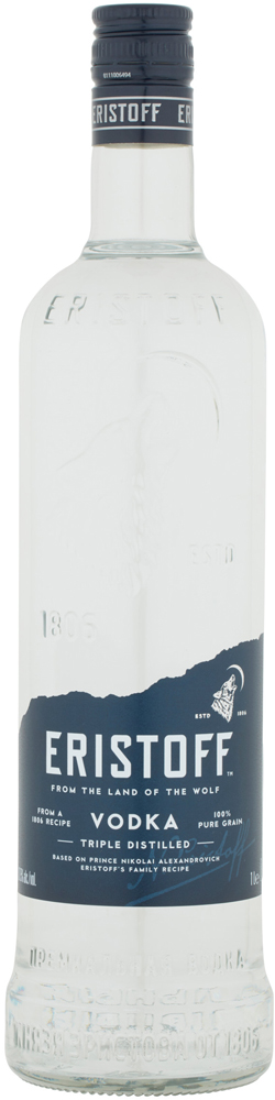 Eristoff Wodka Fles 100 cl 37,5%