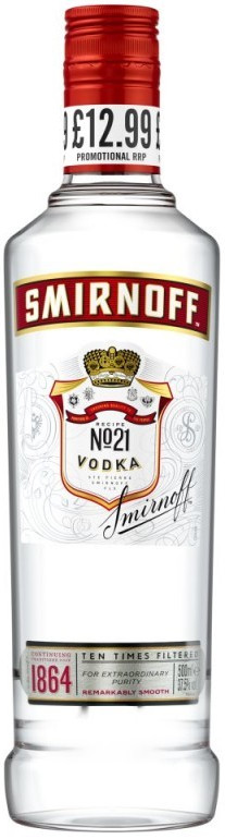 Smirnoff Wodka Fles 50 cl 37,5%