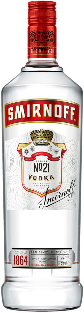 Smirnoff Wodka Fles 100 cl 37,5%