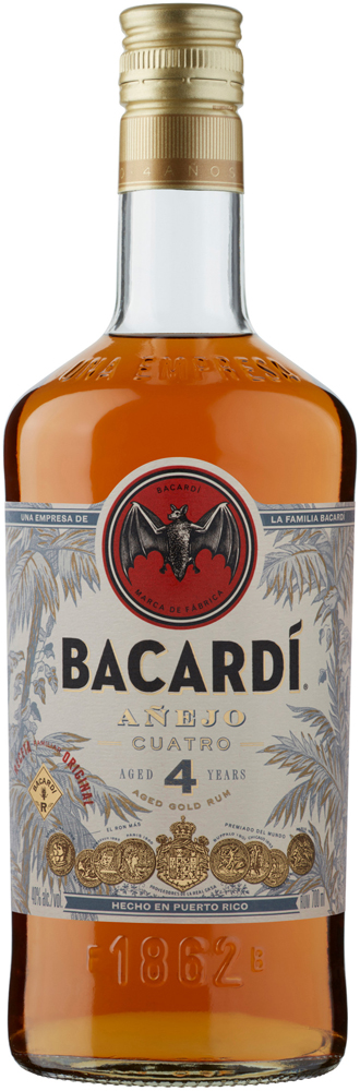 Bacardi Anejo Quatro Fles 70 cl 40%