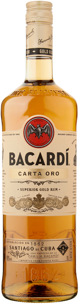 Bacardi Carta Oro (goud) Fles 100 cl 40%